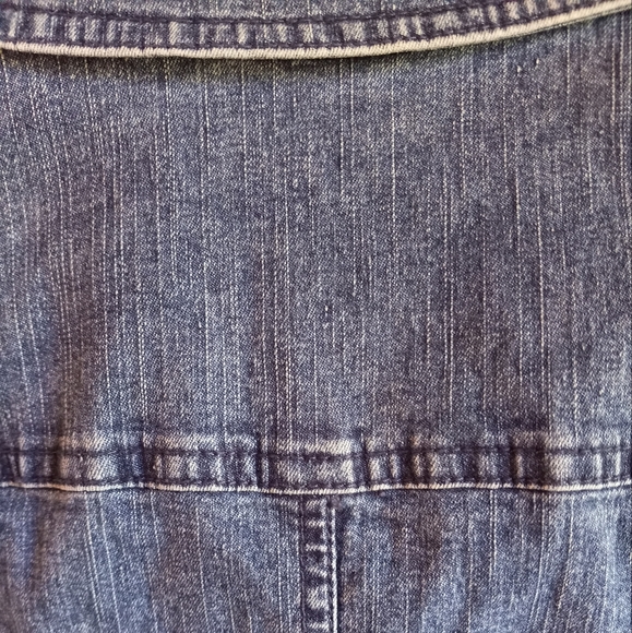 Alfred Dunner Blue Jean Vest - Picture 3 of 14